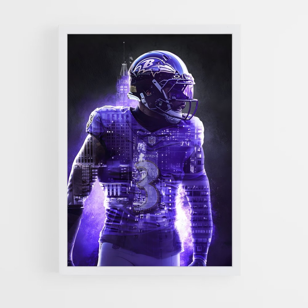 Poster Baltimore Ravens 3 – affiche Football US (vue 3)