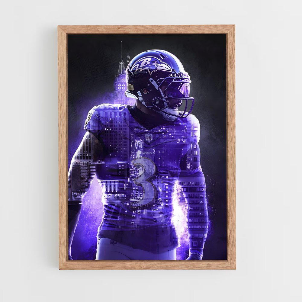 Poster Baltimore Ravens 3 – affiche Football US (vue 4)