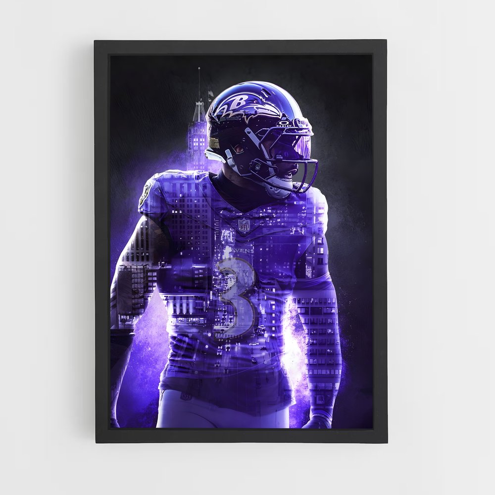 Poster Baltimore Ravens 3 – affiche Football US (vue 2)