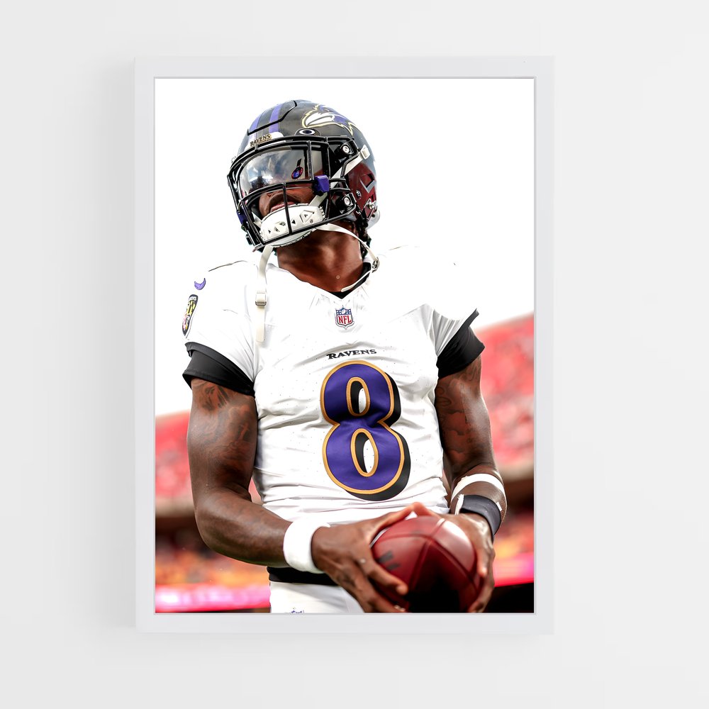 Poster Baltimore Ravens Football – affiche Football US (vue 3)