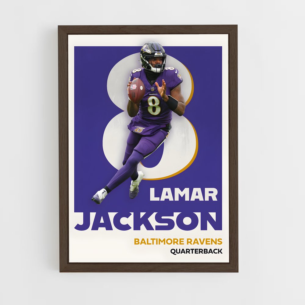 Poster Lamar Jackson – affiche Football US (vue 5)