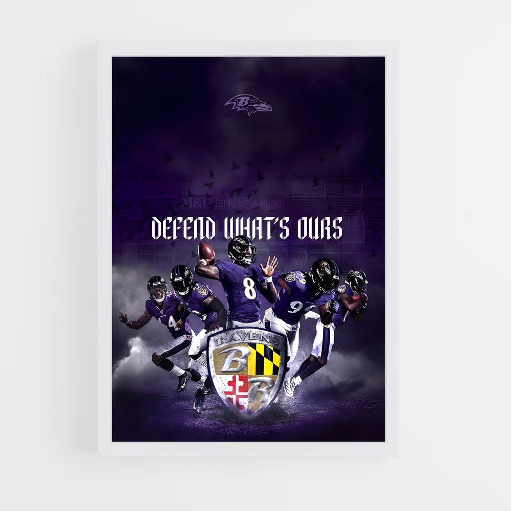 Poster Defend what's ours – affiche Football US (vue 3)
