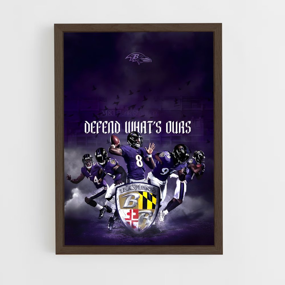 Poster Defend what's ours – affiche Football US (vue 5)
