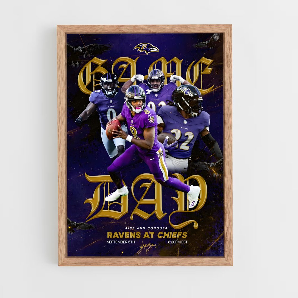 Poster Game Dad – affiche Football US (vue 4)