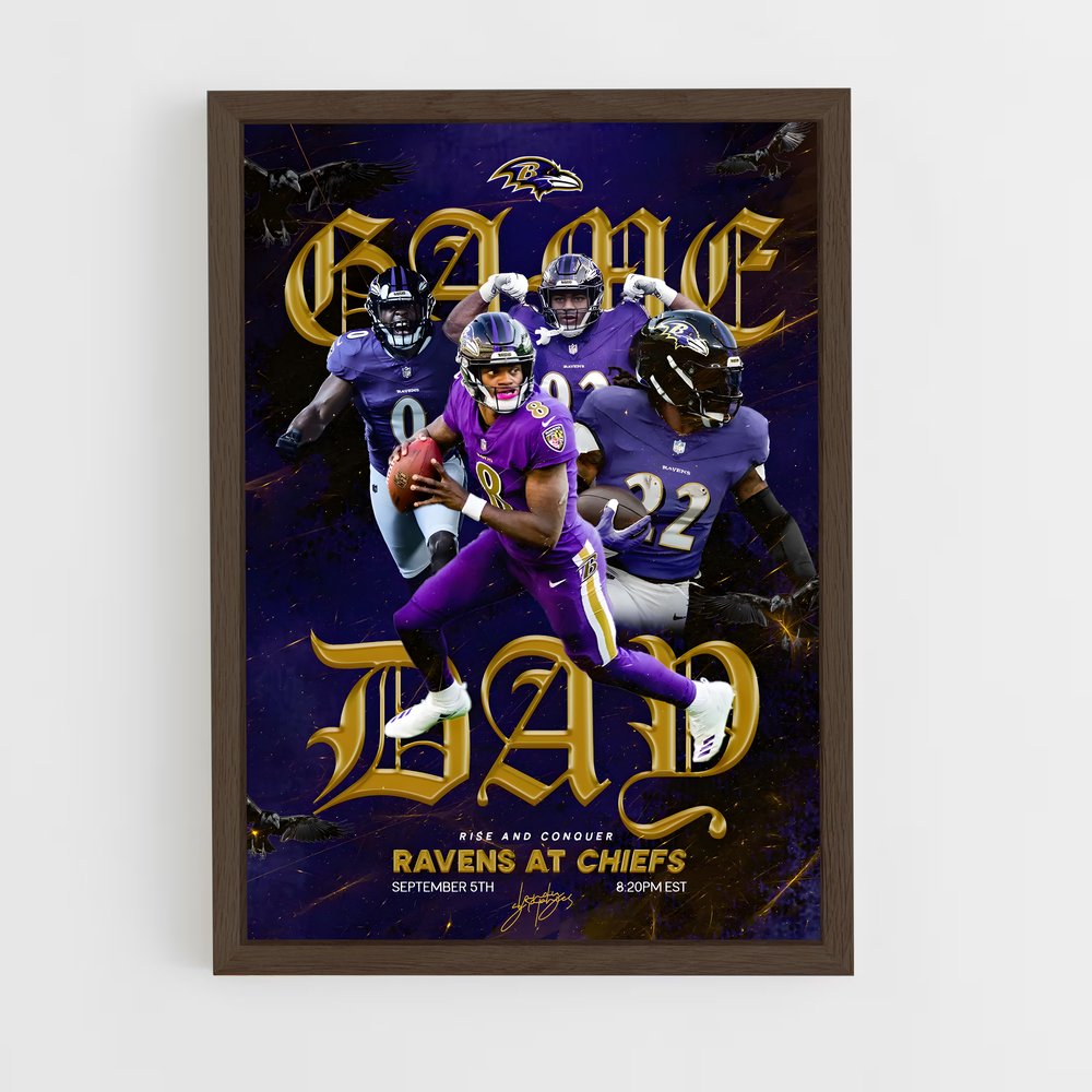 Poster Game Dad – affiche Football US (vue 5)