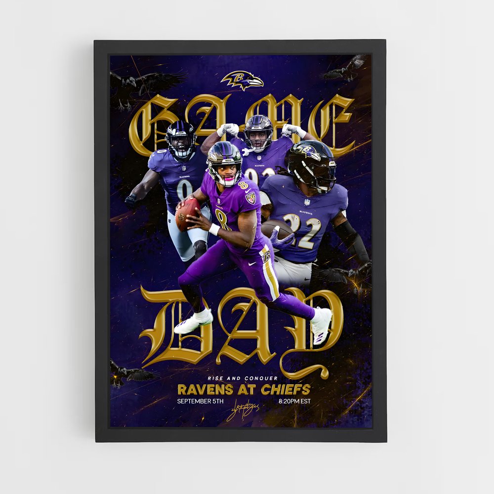 Poster Game Dad – affiche Football US (vue 2)