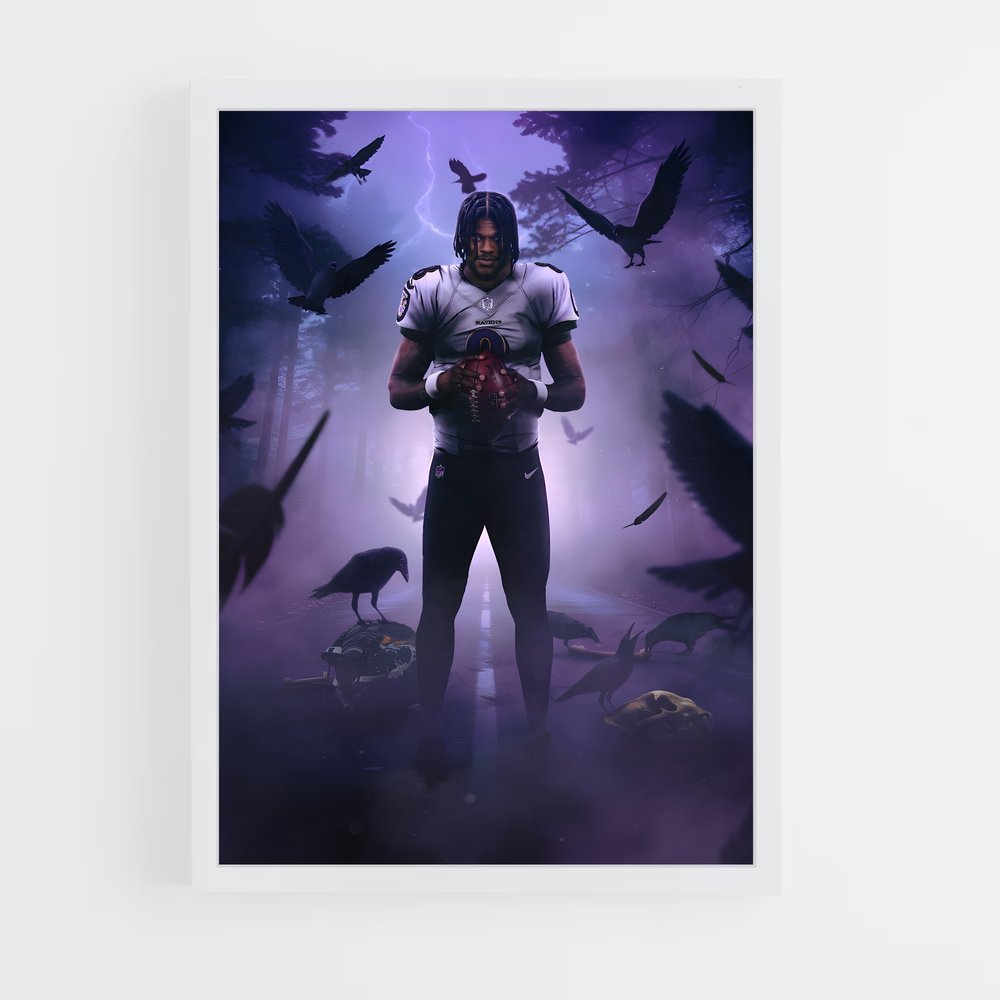 Poster Ravens Foot US – affiche Football US (vue 3)