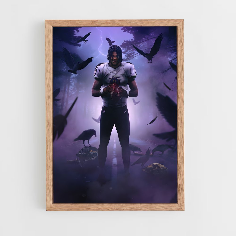 Poster Ravens Foot US – affiche Football US (vue 4)