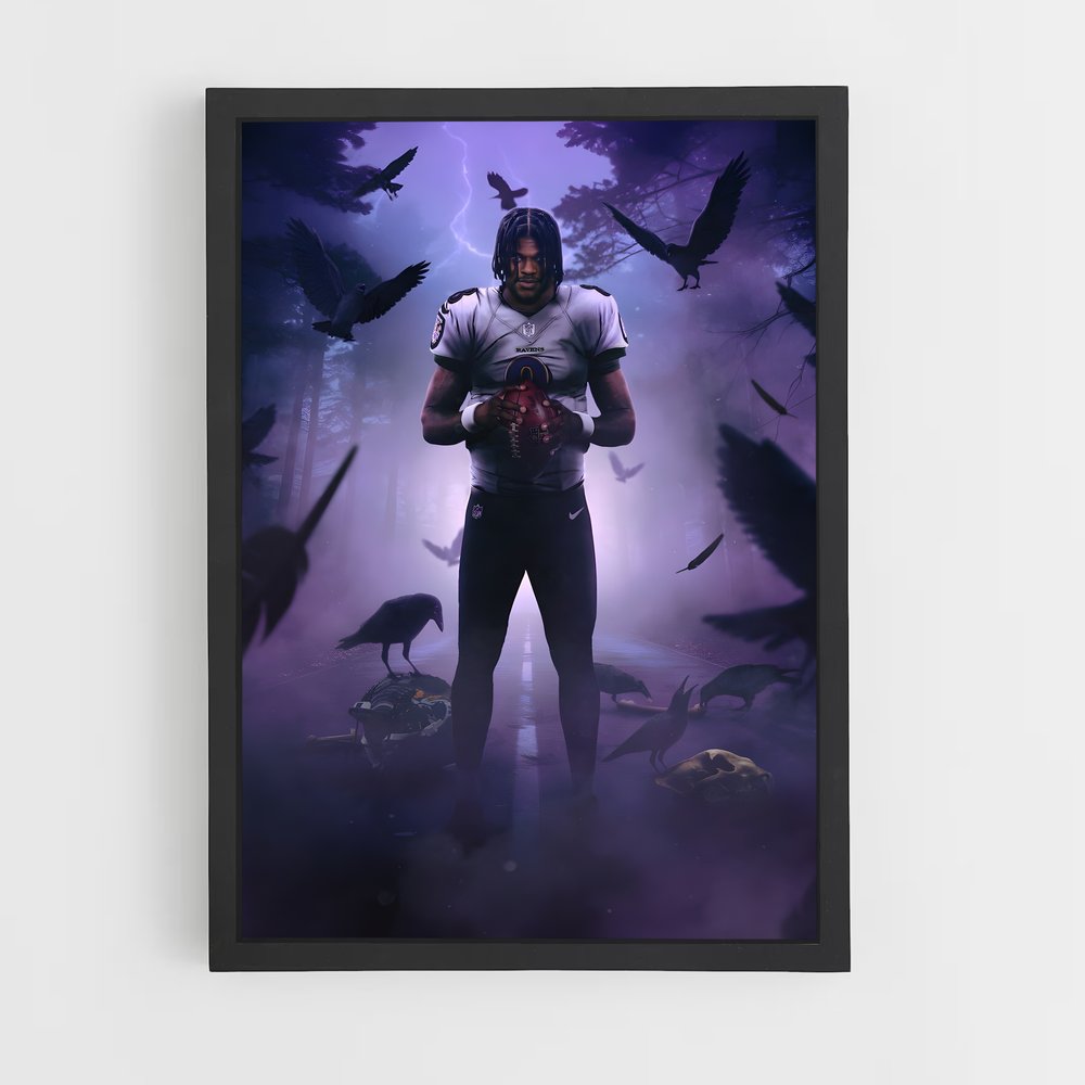 Poster Ravens Foot US – affiche Football US (vue 2)