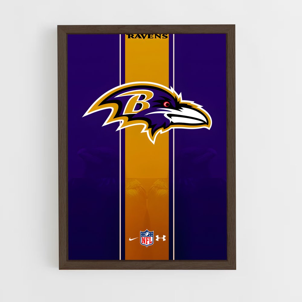 Poster Baltimore Ravens Logo – affiche Football US (vue 5)