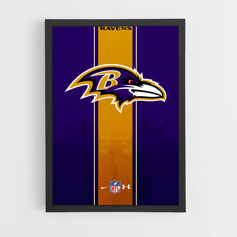 Poster Baltimore Ravens Logo – affiche Football US (vue 2)