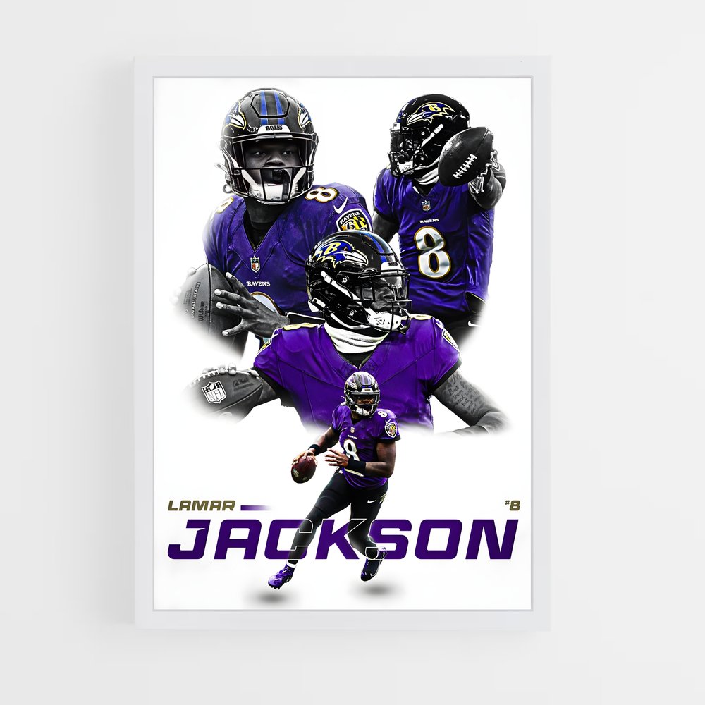 Poster Ravens Jackson – affiche Football US (vue 3)