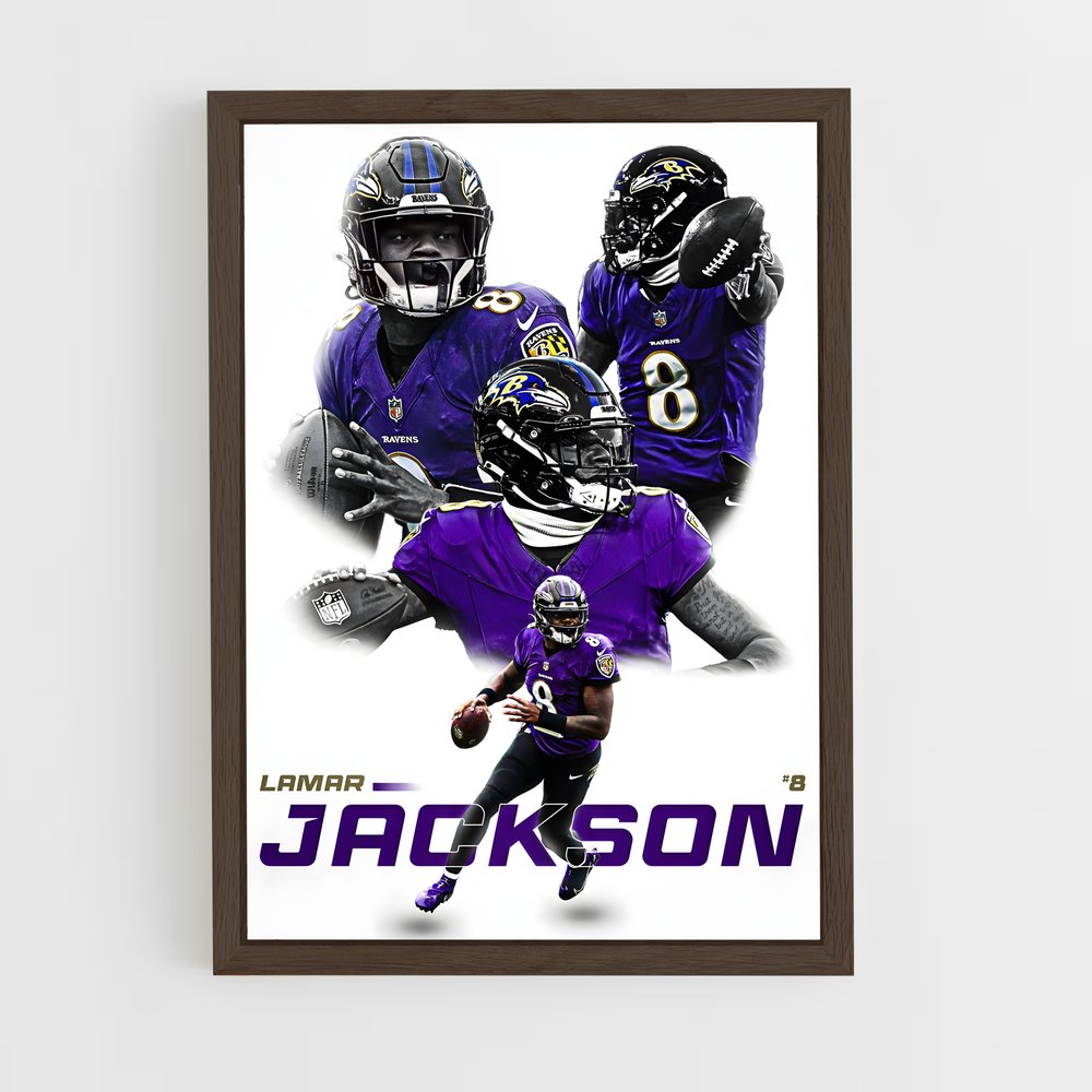 Poster Ravens Jackson – affiche Football US (vue 5)