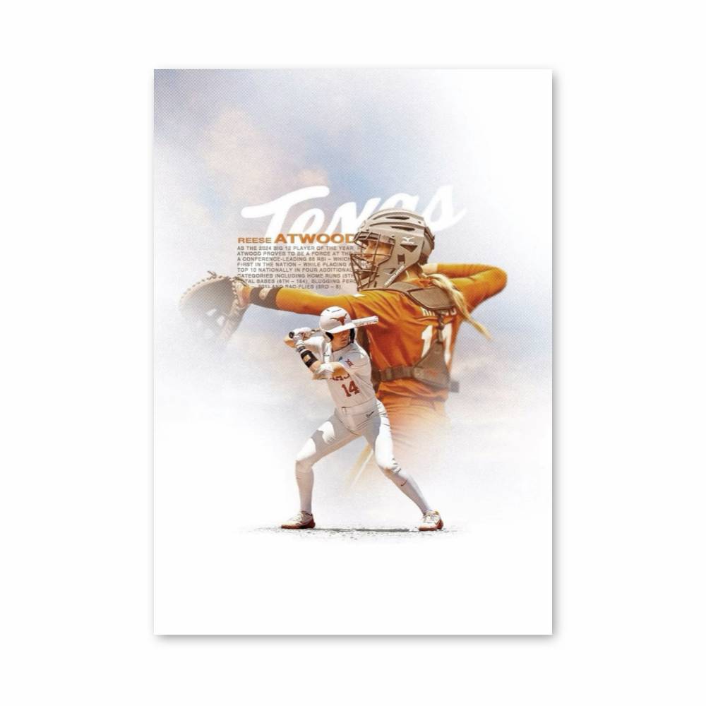 Poster Reese Atwood – affiche Baseball