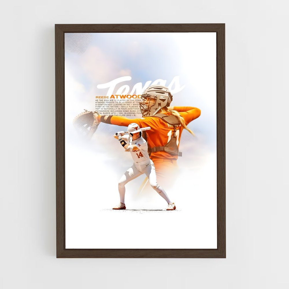 Poster Reese Atwood – affiche Baseball (vue 5)