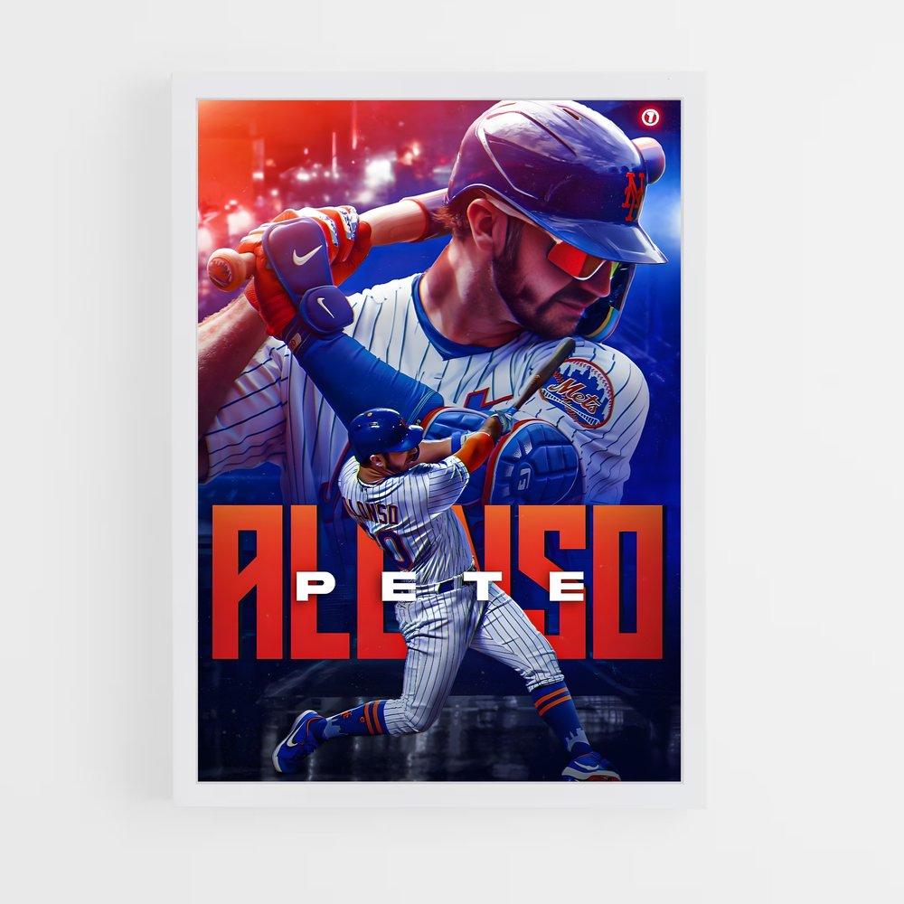 Poster Pete Alonso – affiche Baseball (vue 3)