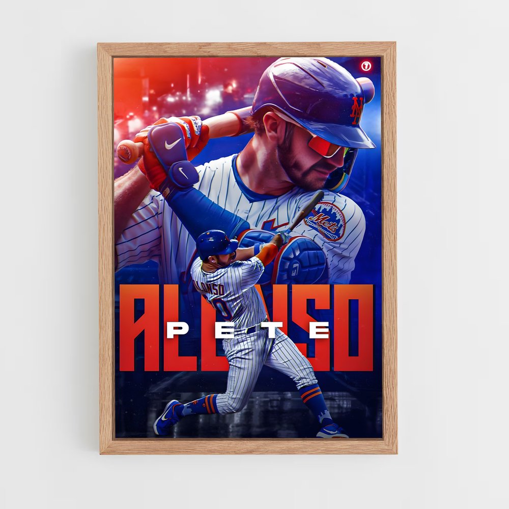 Poster Pete Alonso – affiche Baseball (vue 4)