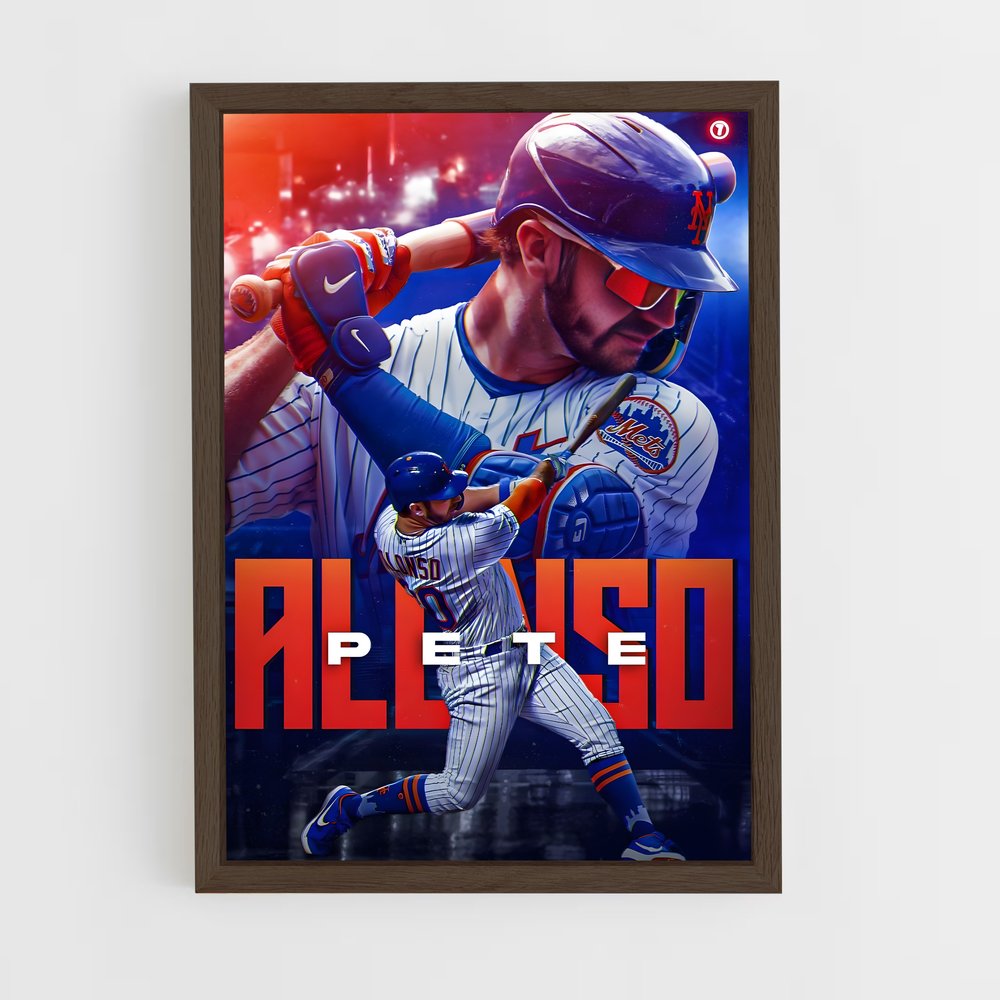 Poster Pete Alonso – affiche Baseball (vue 5)