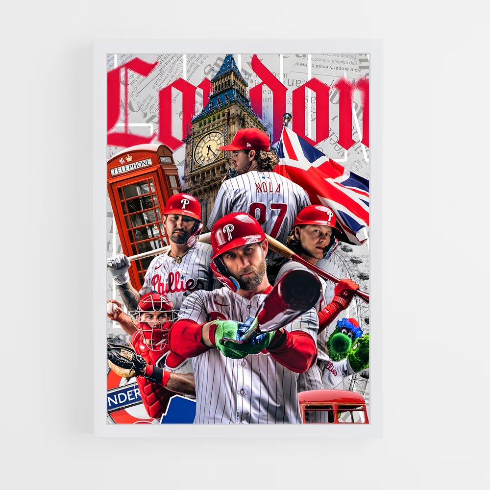 Poster Londres Baseball (vue 3)