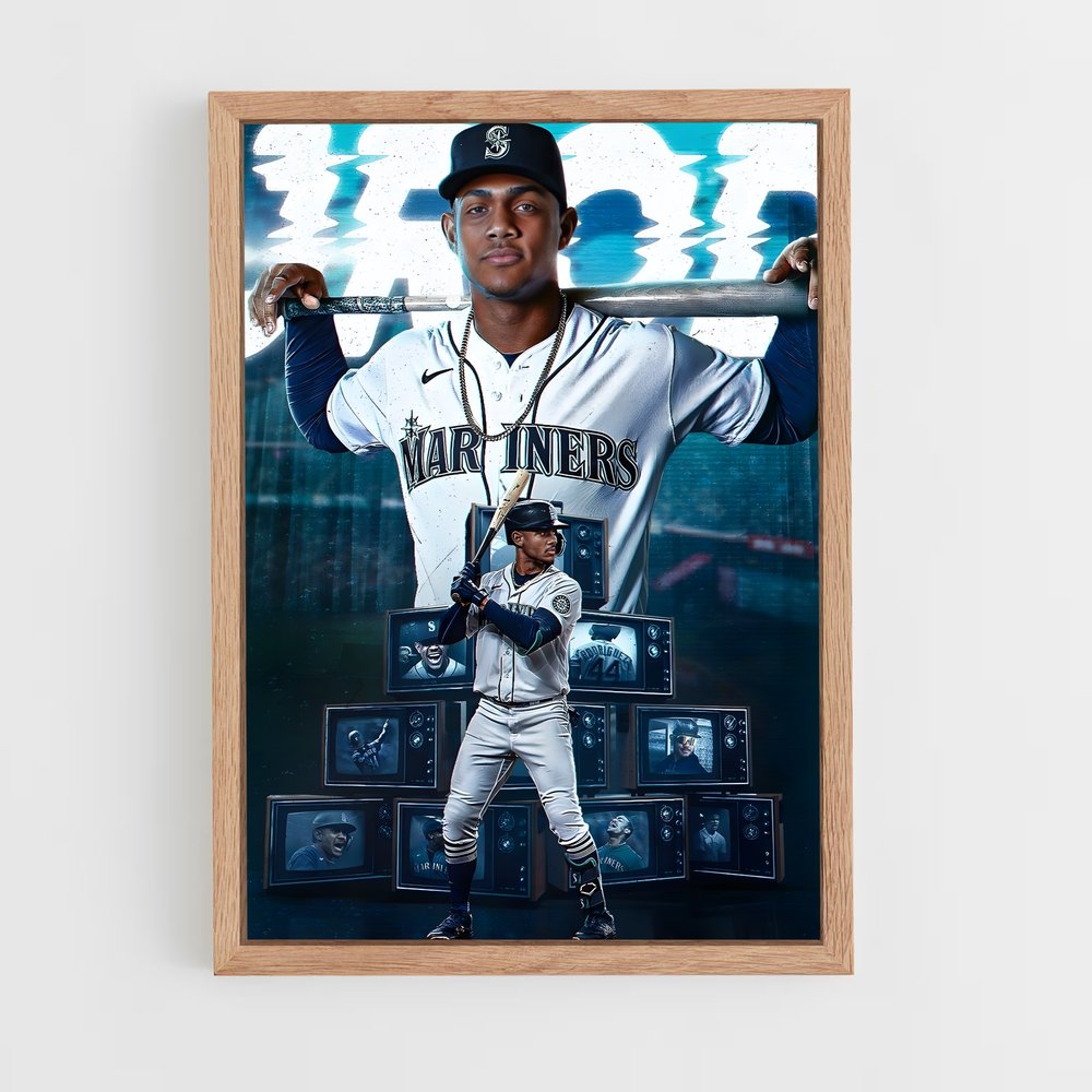 Poster Baseball Mariners (vue 4)