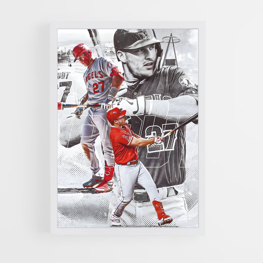 Poster Angels 27 – affiche Baseball (vue 3)