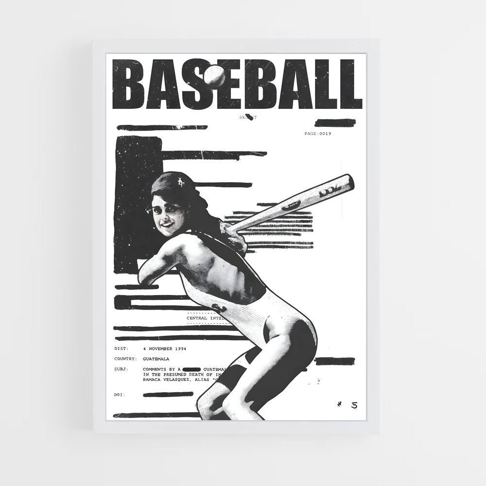 Poster Baseball Retro (vue 3)