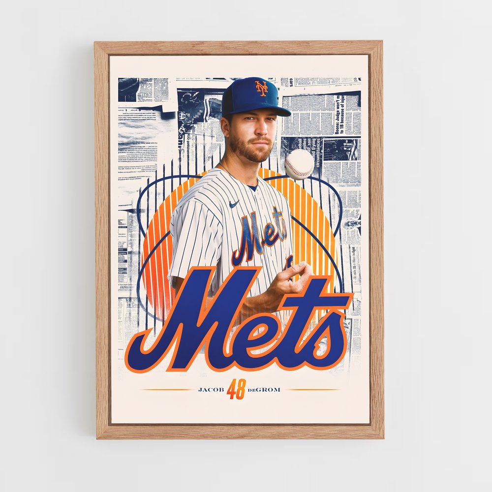 Poster Baseball Mets (vue 4)