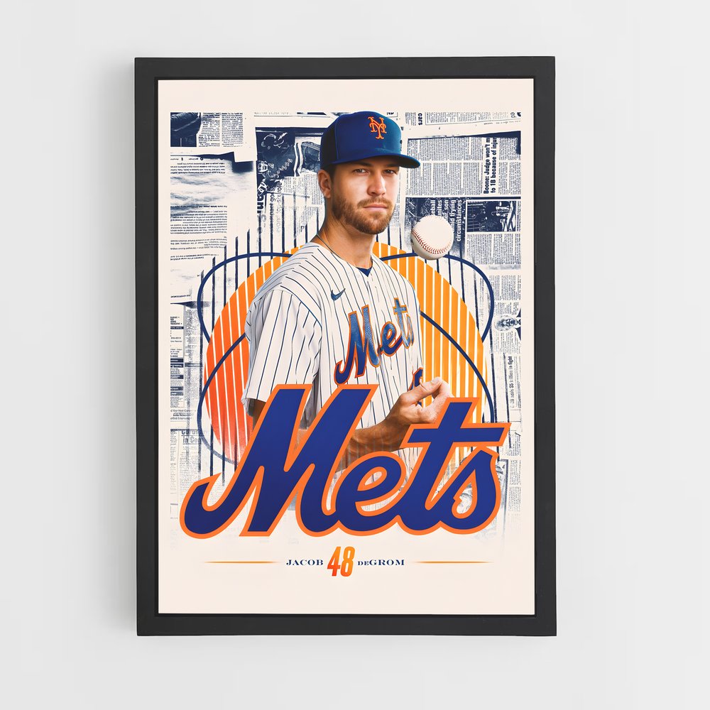 Poster Baseball Mets (vue 2)