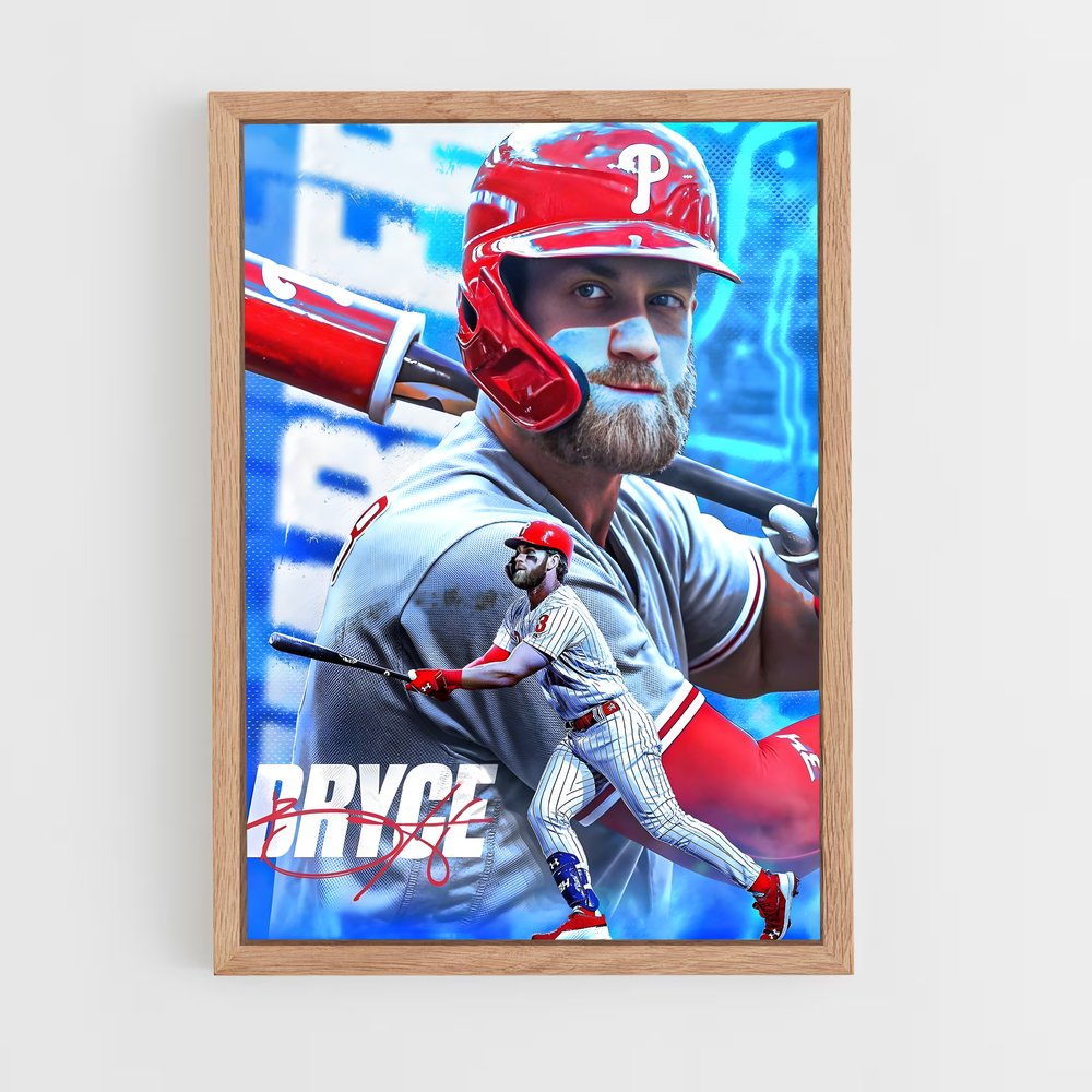 Poster Baseball Bryce (vue 4)