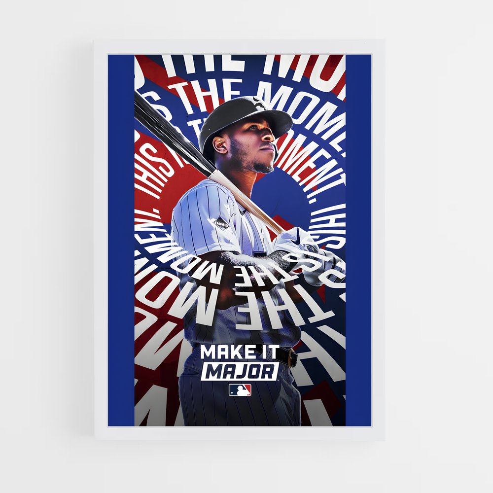 Poster Baseball Make it major (vue 3)