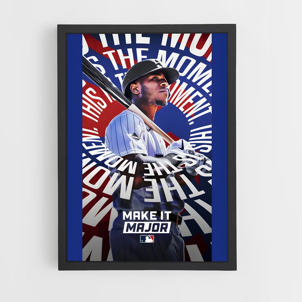 Poster Baseball Make it major (vue 2)