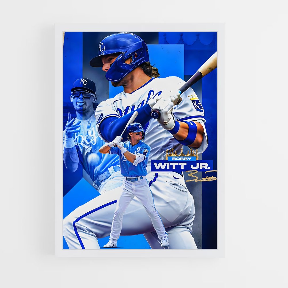 Poster Bobby Witt Jr – affiche Baseball (vue 3)