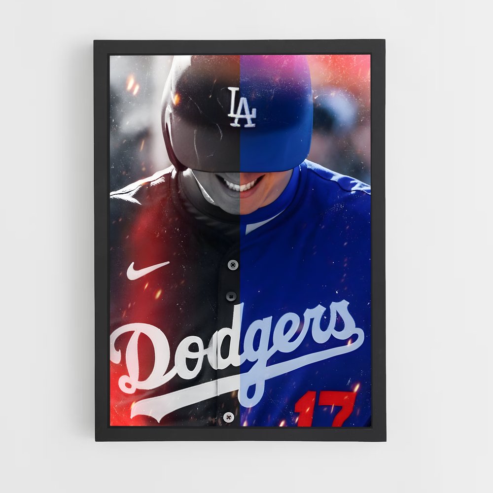 Poster Baseball Los Angeles (vue 2)