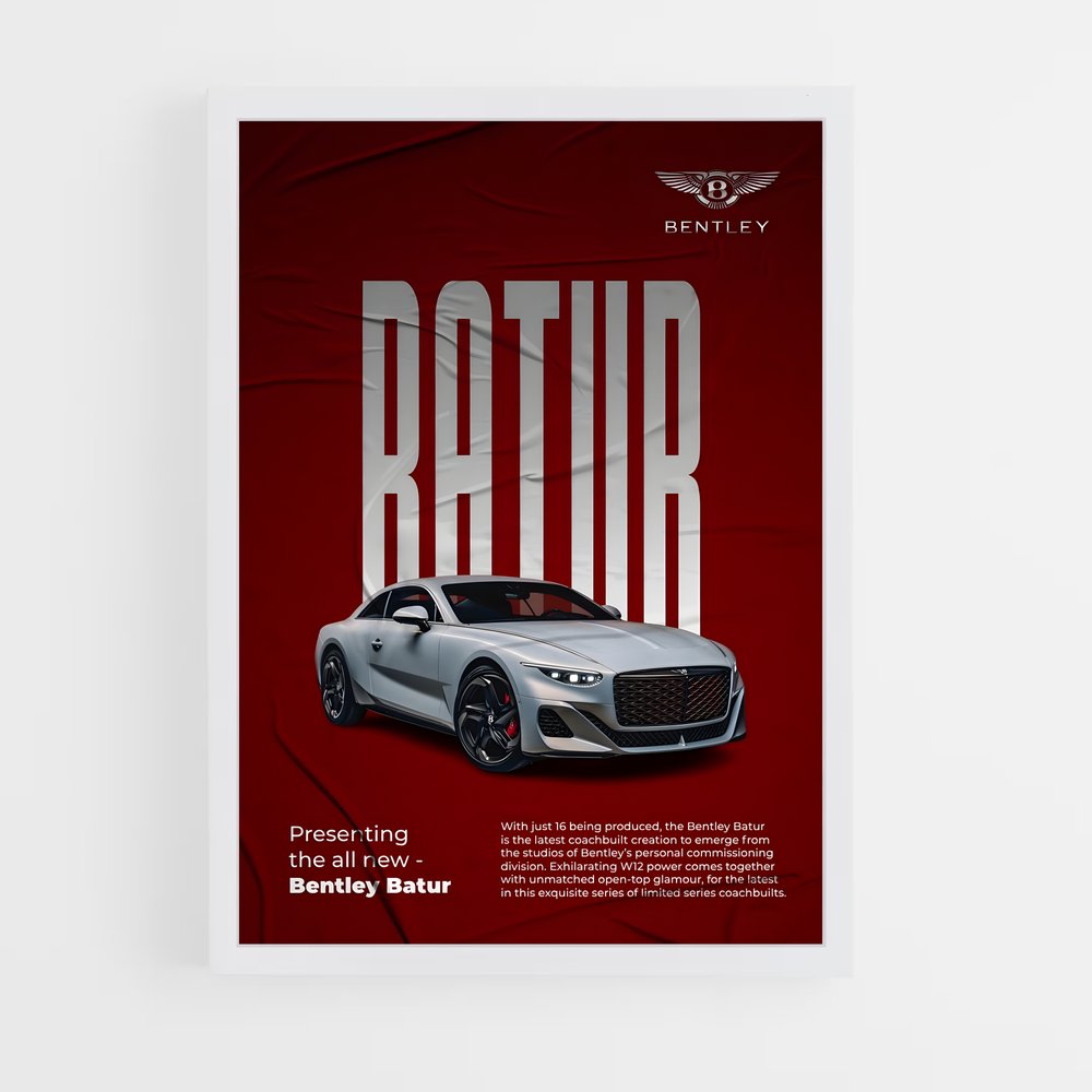 Poster Bentley Batur (vue 3)