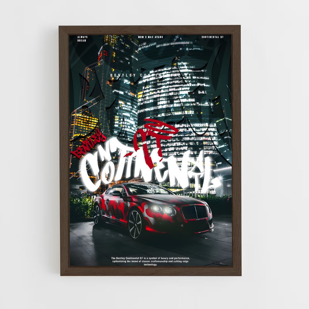 Poster Bentley Continental GT (vue 5)