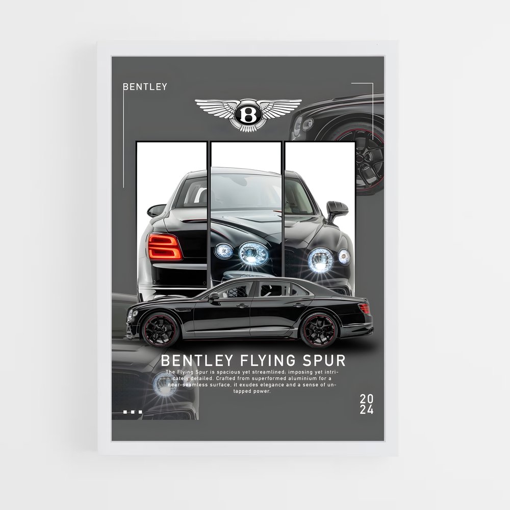 Poster Bentley Flying Spur (vue 3)