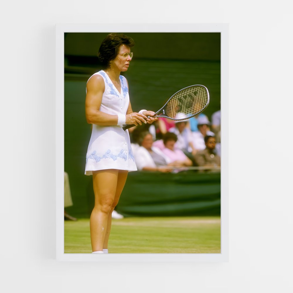 Poster Billie Jean King Vintage – affiche Tennis (vue 3)