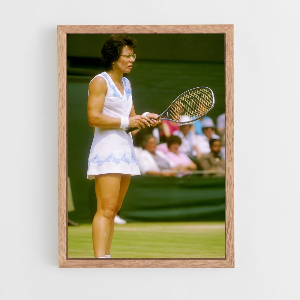 Poster Billie Jean King Vintage – affiche Tennis (vue 4)