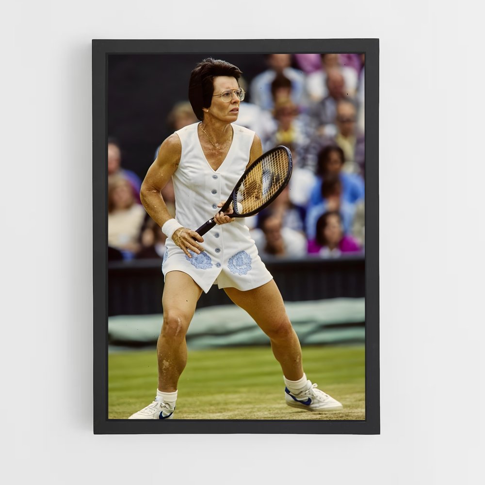 Poster Muscle Billie Jean King – affiche Tennis (vue 2)