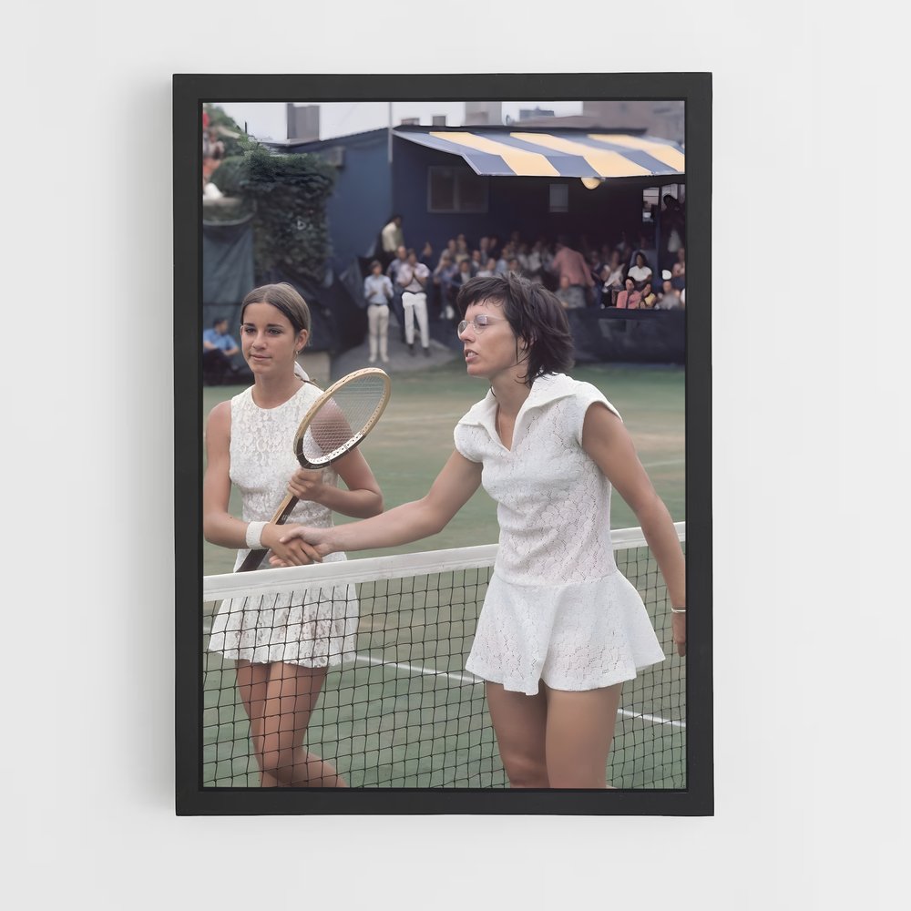Poster Retro Billie Jean King – affiche Tennis (vue 2)