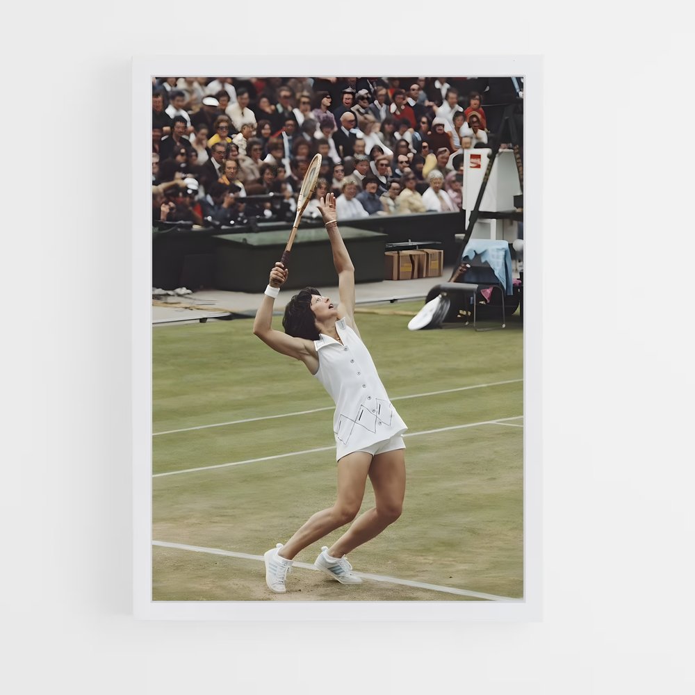 Poster Billie Jean King Tir – affiche Tennis (vue 3)