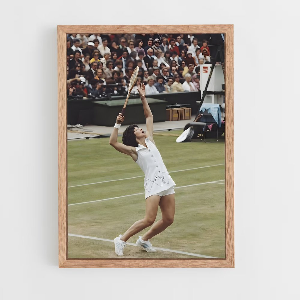 Poster Billie Jean King Tir – affiche Tennis (vue 4)
