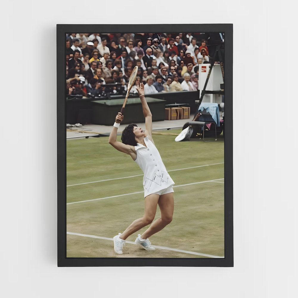 Poster Billie Jean King Tir – affiche Tennis (vue 2)