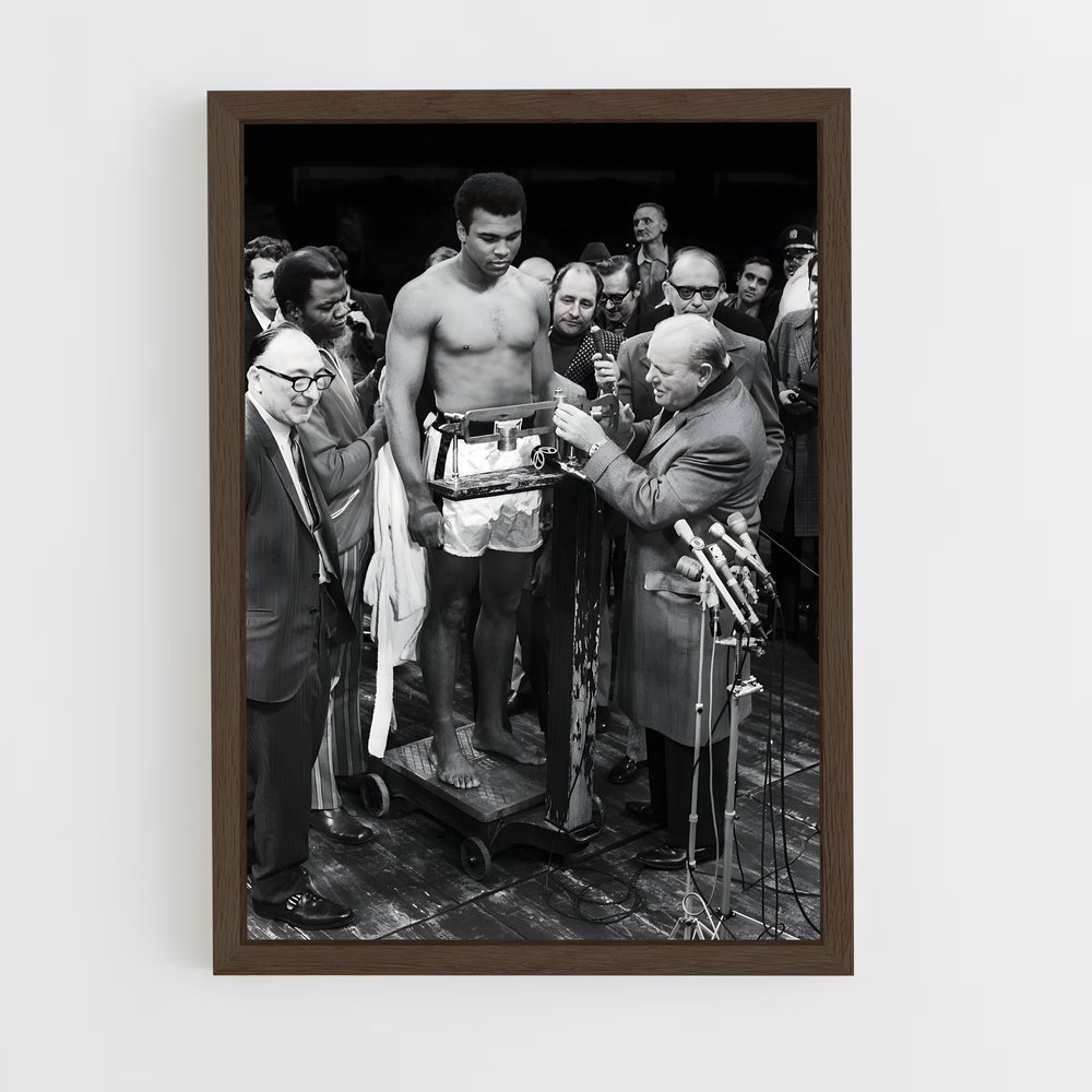 Poster Noir et Blanc Mohamed Ali (vue 5)
