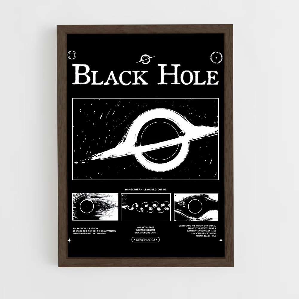 Poster Black Hole – affiche Trou Noir (vue 5)