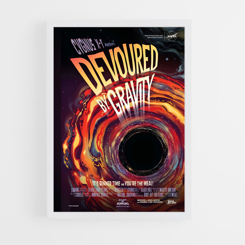 Poster Trou Noir Gravité (vue 3)