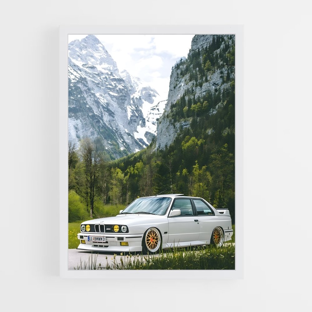 Poster BMW E30 (vue 3)