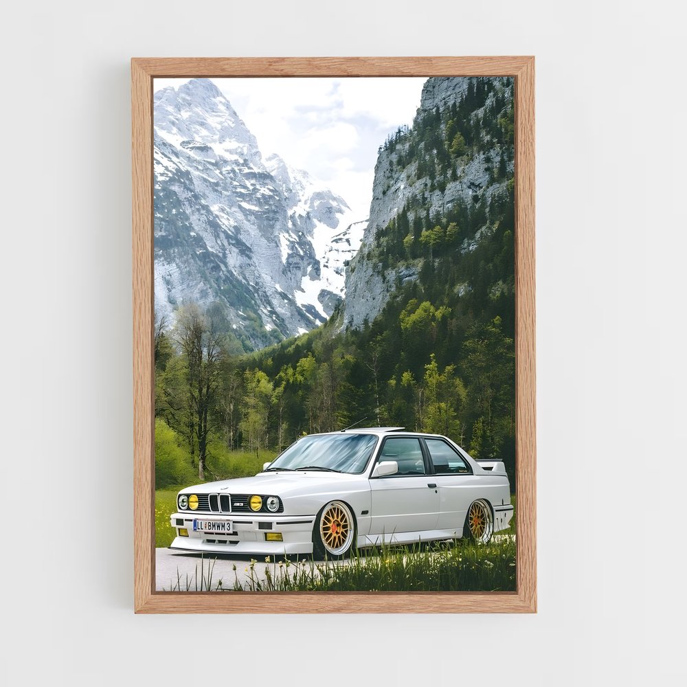 Poster BMW E30 (vue 4)