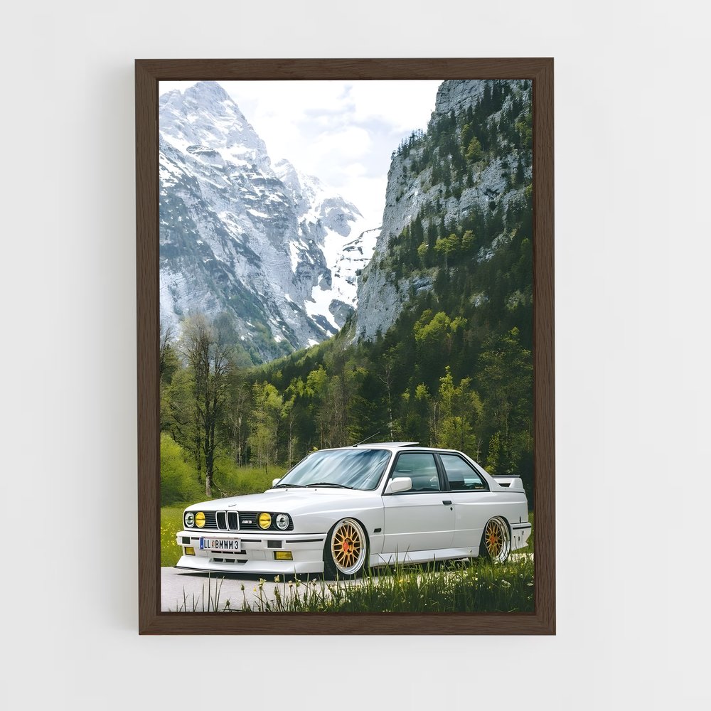 Poster BMW E30 (vue 5)