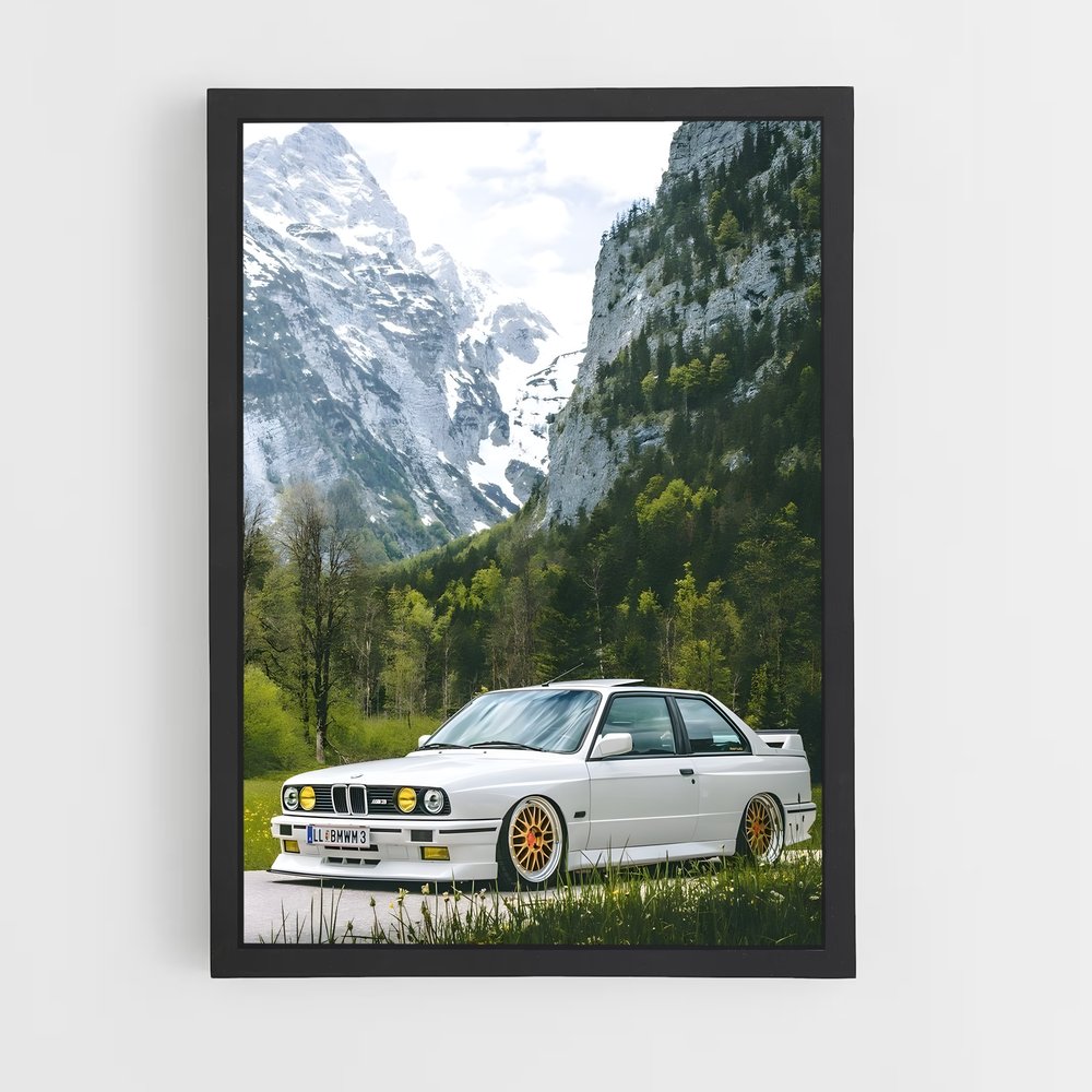 Poster BMW E30 (vue 2)